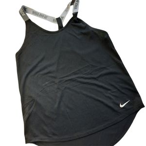 NIKE Dri-Fit Black Racerback Athletic Tank Top